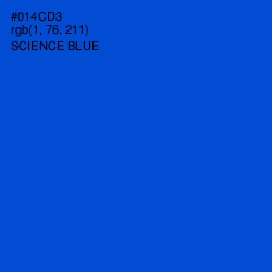 #014CD3 - Science Blue Color Image