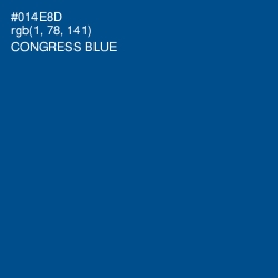 #014E8D - Congress Blue Color Image