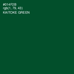 #014F2B - Kaitoke Green Color Image