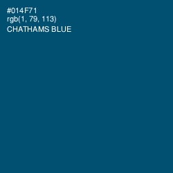 #014F71 - Chathams Blue Color Image
