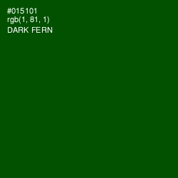 #015101 - Dark Fern Color Image