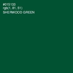#015133 - Sherwood Green Color Image