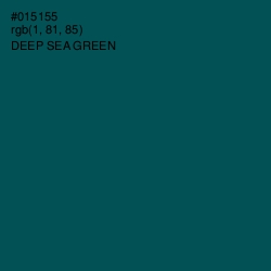 #015155 - Deep Sea Green Color Image