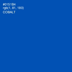 #0151B4 - Cobalt Color Image