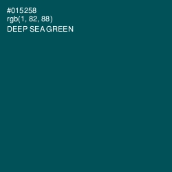 #015258 - Deep Sea Green Color Image