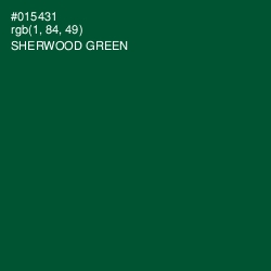 #015431 - Sherwood Green Color Image