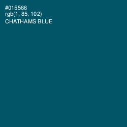 #015566 - Chathams Blue Color Image