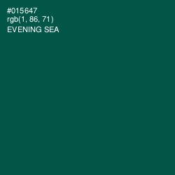 #015647 - Evening Sea Color Image