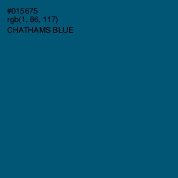 #015675 - Chathams Blue Color Image