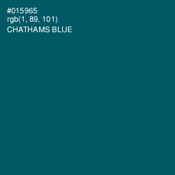 #015965 - Chathams Blue Color Image