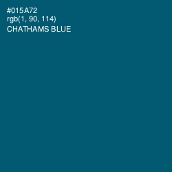 #015A72 - Chathams Blue Color Image