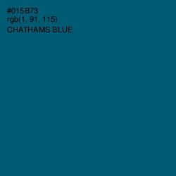 #015B73 - Chathams Blue Color Image