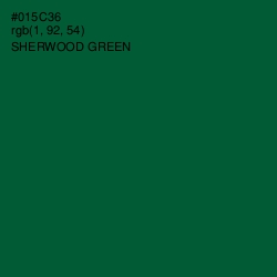 #015C36 - Sherwood Green Color Image