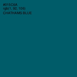 #015C6A - Chathams Blue Color Image