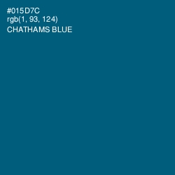 #015D7C - Chathams Blue Color Image