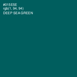 #015E5E - Deep Sea Green Color Image