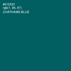 #015E61 - Chathams Blue Color Image