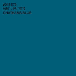 #015E79 - Chathams Blue Color Image