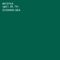 #015F4A - Evening Sea Color Image
