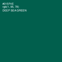 #015F4E - Deep Sea Green Color Image