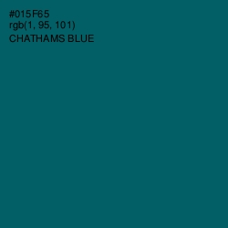 #015F65 - Chathams Blue Color Image