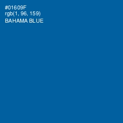 #01609F - Bahama Blue Color Image