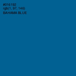 #016192 - Bahama Blue Color Image