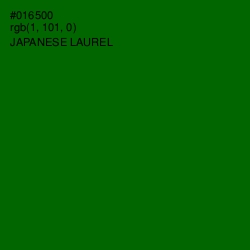 #016500 - Japanese Laurel Color Image