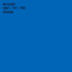 #0165B7 - Denim Color Image