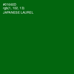 #01660D - Japanese Laurel Color Image
