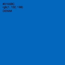 #0166BC - Denim Color Image