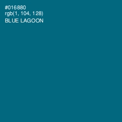 #016880 - Blue Lagoon Color Image