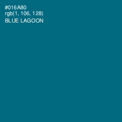 #016A80 - Blue Lagoon Color Image