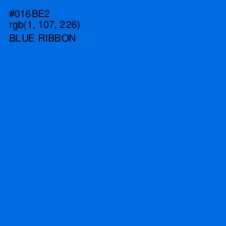 #016BE2 - Blue Ribbon Color Image