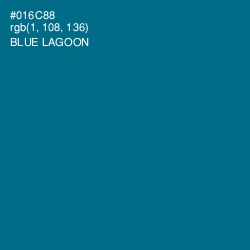 #016C88 - Blue Lagoon Color Image