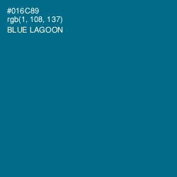 #016C89 - Blue Lagoon Color Image