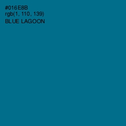 #016E8B - Blue Lagoon Color Image