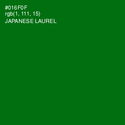 #016F0F - Japanese Laurel Color Image