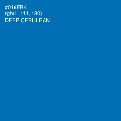 #016FB4 - Deep Cerulean Color Image