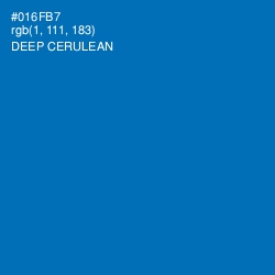 #016FB7 - Deep Cerulean Color Image