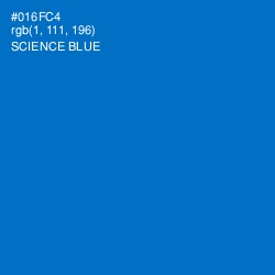 #016FC4 - Science Blue Color Image