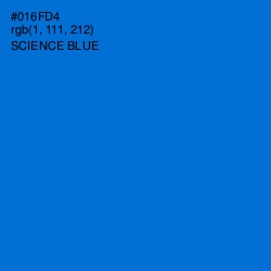 #016FD4 - Science Blue Color Image