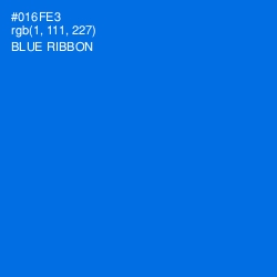 #016FE3 - Blue Ribbon Color Image