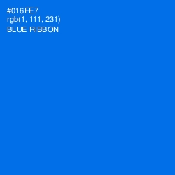 #016FE7 - Blue Ribbon Color Image