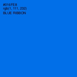 #016FE8 - Blue Ribbon Color Image