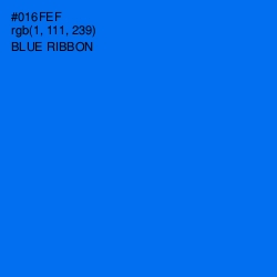 #016FEF - Blue Ribbon Color Image