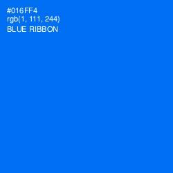 #016FF4 - Blue Ribbon Color Image