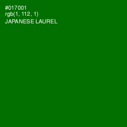 #017001 - Japanese Laurel Color Image