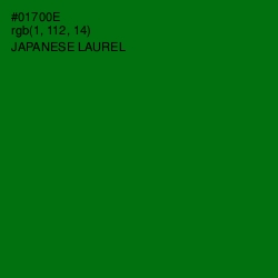 #01700E - Japanese Laurel Color Image