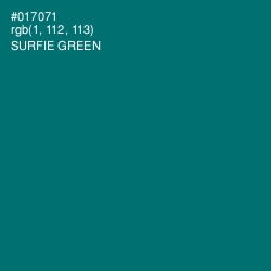 #017071 - Surfie Green Color Image